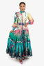 Mackenzie Mode Multicolour Silk/Ramie Ruffle Dress Size 2