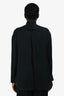 Rag & Bone Black Pleated Silk Sheer Top Size 8
