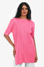 Pleats Please Pink Pleated T-Shirt Est. Size 3