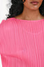 Pleats Please Pink Pleated T-Shirt Est. Size 3