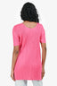 Pleats Please Pink Pleated T-Shirt Est. Size 3