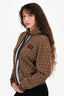 Burberry Brown 'TB' Printed Hoodie Size S