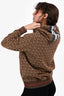 Burberry Brown 'TB' Printed Hoodie Size S