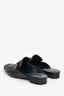 Hermès Black Leather Trocadero H Logo Mules Size 36.5