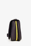 Delvaux Purple/Yellow Leather 'Le Mutin' Mini Saddle Crossbody Bag