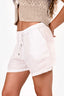 James Perse White Linen Shorts Size 2