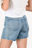 Agolde Blue Wash Long Denim 'Stella' Shorts Size 26