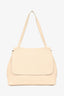 The Row Cream Pebbled Leather 'Sidekick' Shoulder Bag