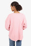 Moschino Couture Pink Logo Print Crewneck Sweater Size 8