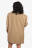 We11Done Khaki Logo Patch Single Breasted Blazer Size OS