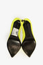 Saint Laurent Neon Yellow Pointed Pumps Size 40
