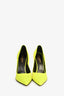 Saint Laurent Neon Yellow Pointed Pumps Size 40