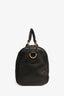 Gucci Black Pebbled Leather Red/Green Striped Bowler Bag with Strap