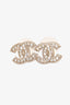 Pre-Loved Chanel™ 2015 Silver Toned Crystal CC Studs
