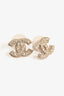 Pre-Loved Chanel™ 2015 Silver Toned Crystal CC Studs