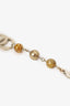 Pre-Loved Chanel™ Silver Tone Clear Resin Bead and Pearl Bracelet