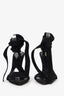 Saint Laurent Black Suede Deva 105 Strappy Heels Size 36.5