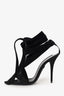 Saint Laurent Black Suede Deva 105 Strappy Heels Size 36.5
