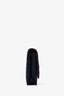 Pre-Loved Chanel™ 2018-19 Navy Felt Quilted Paris-Hamburg Wallet on Chain