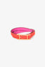 Hermès Red/Pink Swift Leather Behapi Double Tour Bracelet