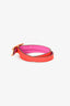 Hermès Red/Pink Swift Leather Behapi Double Tour Bracelet