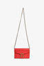 Gucci Red Leather Dionysus Wallet On Chain