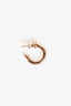 Hermès Palladium Plated Single 'Sabot' Mini Hoop Earring