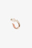 Hermès Palladium Plated Single 'Sabot' Mini Hoop Earring