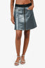 Louis Vuitton Denim/Fabric Metallic Mini Skirt Size 38