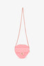 Pre-Loved Chanel™ 2022 Pink Leather Quilted Heart CC Shoulder Bag