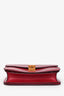 Celine 2012 Red Leather Medium Box Crossbody