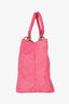 Christian Dior 2007 Pink Cannage Jacquard Canvas Lady Dior Tote