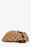 Gucci Brown Leather/ Canvas GG Supreme Belt Bag