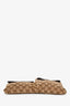 Gucci Brown Leather/ Canvas GG Supreme Belt Bag
