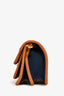 Marni Brown/Navy Canvas Mini Trunk Crossbody
