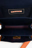 Marni Brown/Navy Canvas Mini Trunk Crossbody