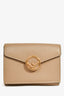 Fendi Grey Leather F Logo Wallet