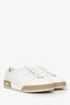 Fendi White/Beige Calfskin Match Low Top Sneakers Size 7 Mens
