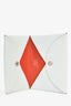 Hermès Light Blue Leather Calvi Duo Compact Card Holder