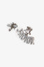 Christian Dior Silver Tone Crystal J'Adior Mismatched Earrings