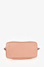 Valentino Blush Leather Small Vlogo Escape Tote With Strap