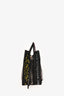 Balenciaga Black Leather Graffiti Printed Papier A6 Tote