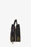 Balenciaga Black Leather Graffiti Printed Papier A6 Tote