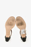 Hermès Tricolour Leather Manege Ankle Wrap Sandals Size 37.5