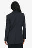 Maje Navy Pin Stripe Double Breasted Blazer Size 38