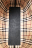 Burberry Black Leather Haymarket Check Medium Reversible Tote Bag 'As Is'