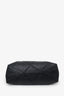 Burberry Black Embossed Check Leather Dewsbury Tote Bag With Strap