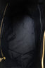 Burberry Black Embossed Check Leather Dewsbury Tote Bag With Strap