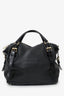 Burberry Black Perforated Leather 'Ellers' Bag with Strap