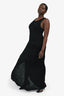 Alaïa Black Ribbed Knit Maxi Dress Size 44
